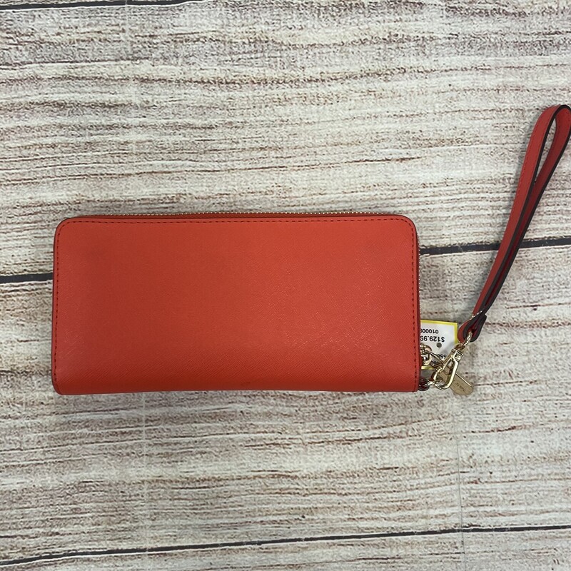 NWOT Wristlet, Red, zip around has lots of dividers for credits cards and other items.