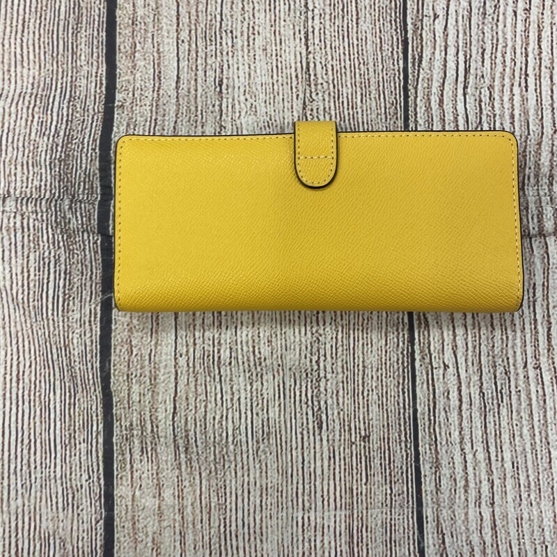 New Coach Wallet mustard