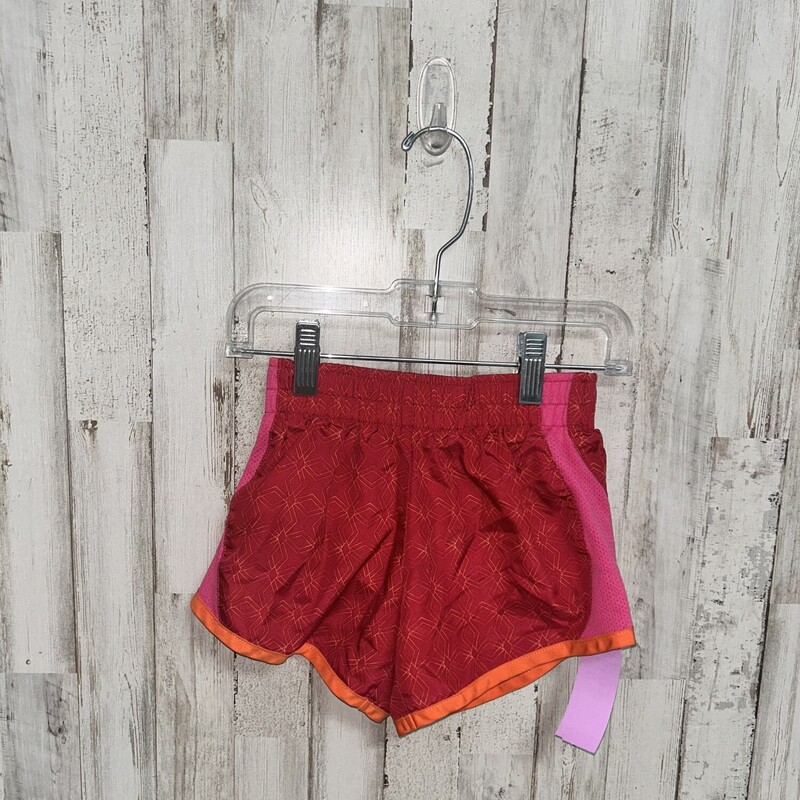 4/5 Pink Printed Shorts, Pink, Size: Girl 4T