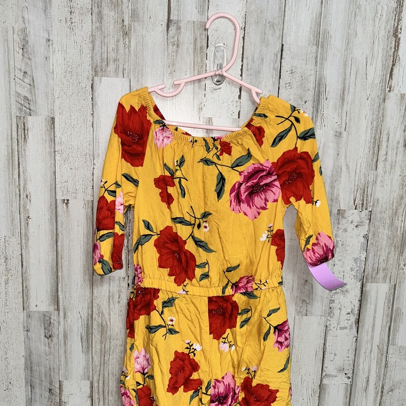 5 Yellow Floral Romper