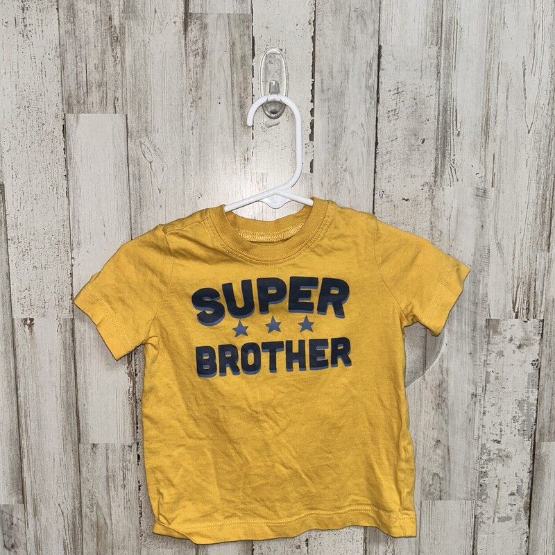 12M Super Brother Tee, Yellow, Size: Boy 12-24m