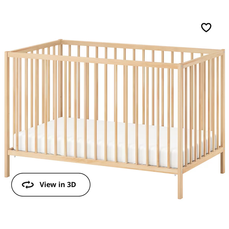 Ikea Sniglar Crib-No Matt