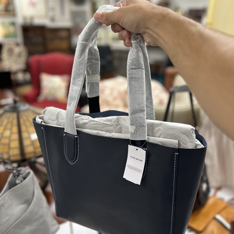 Coach Derby Tote, Blue. Never used, with original tags/wrapping.<br />
Size: 13x10