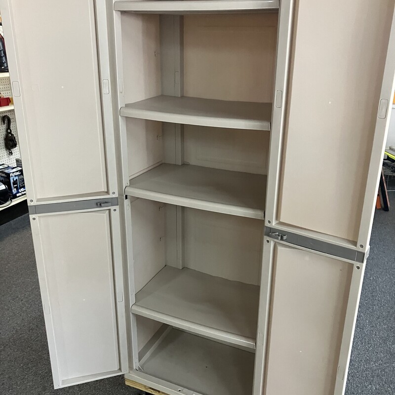 Storage Cabinet<br />
<br />
The cabinets are 18\" deep x 69\" tall and about 26\" wide. They come with dollies for mobility. That adds about 6\" in height. (The dollies are not attached but included).
