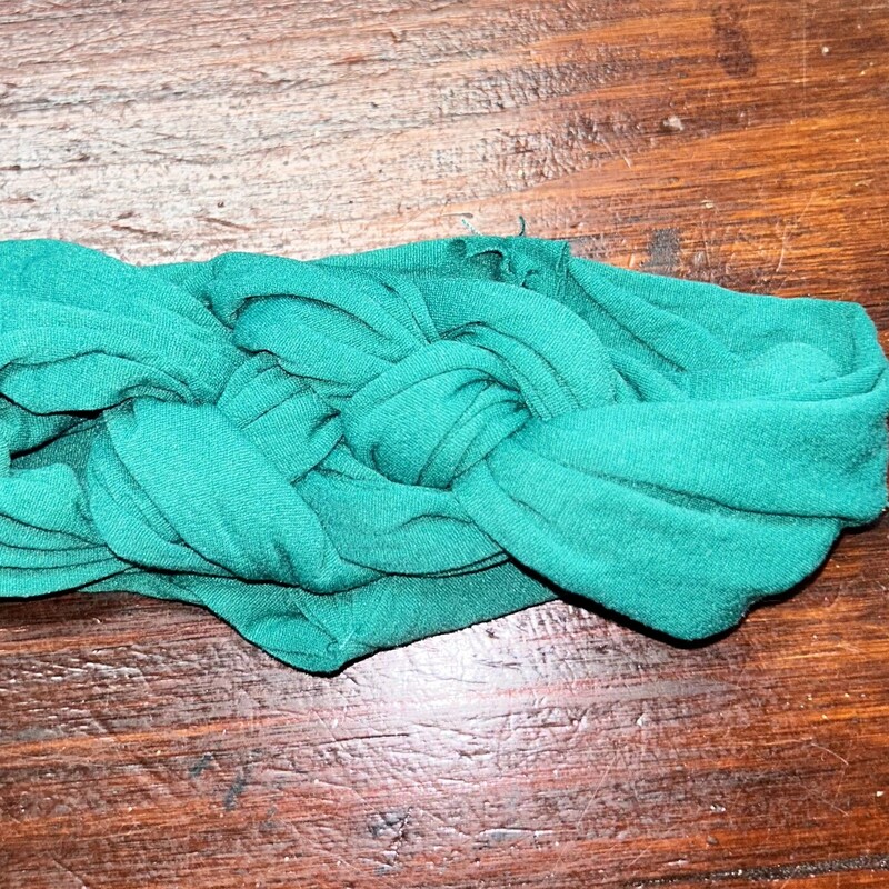 Green Braided Headwrap, Green, Size: Bows