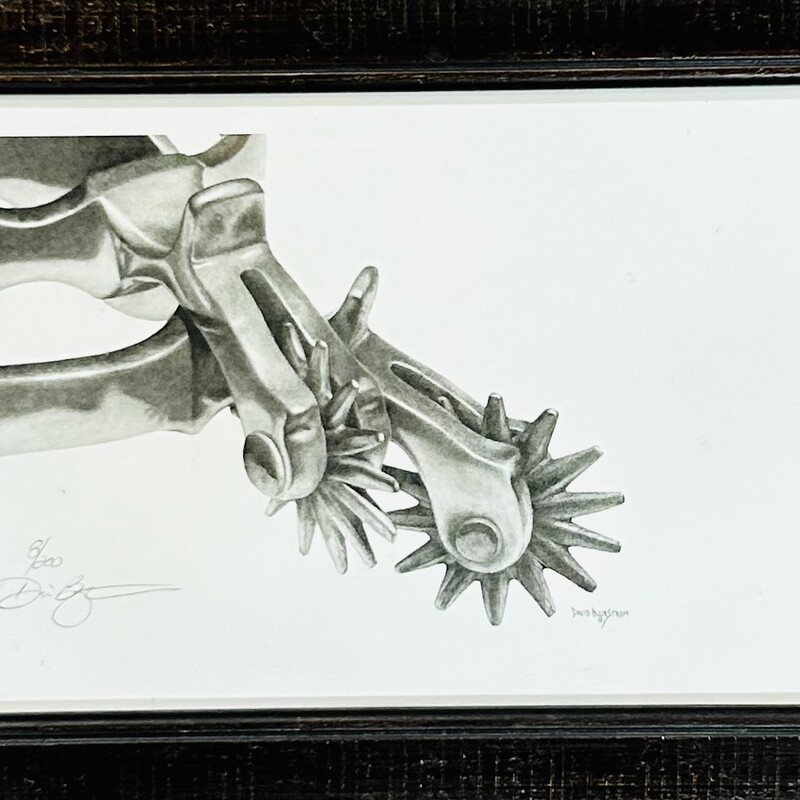 David Bjurstrom Spur Drawing
Numbered and Signed
Black White
Size: 12 x 8.5H