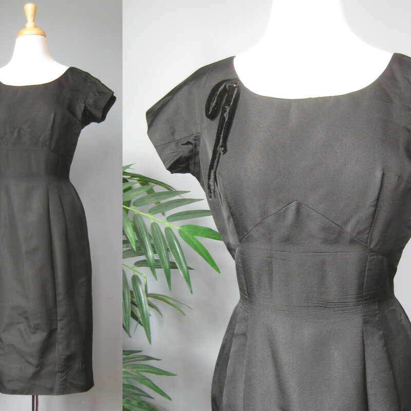 Vtg Silk Shantung LBD