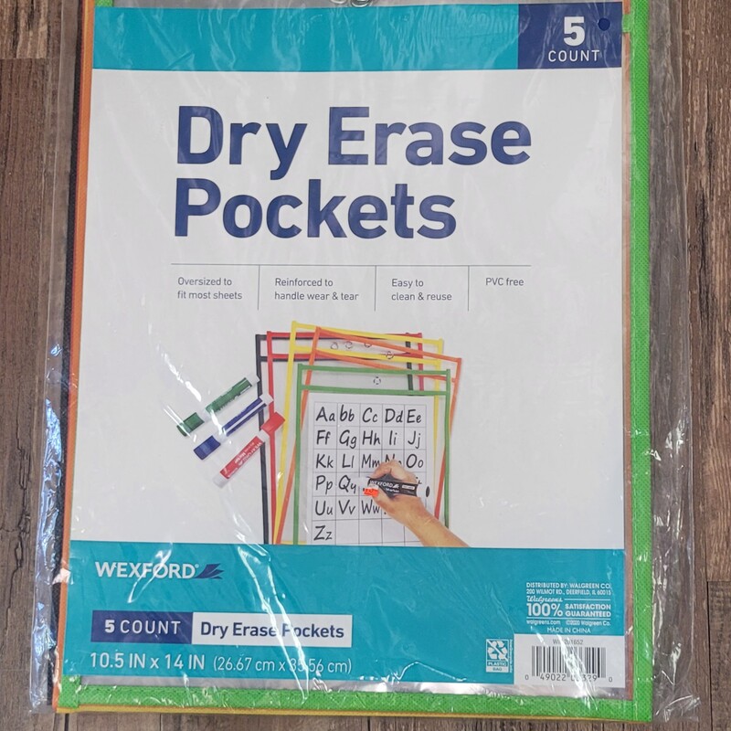 Dry Erase Pockets NEW