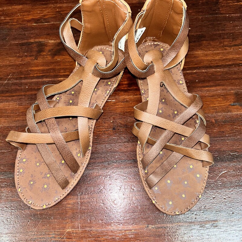 Y3 Brown Strappy Sandals