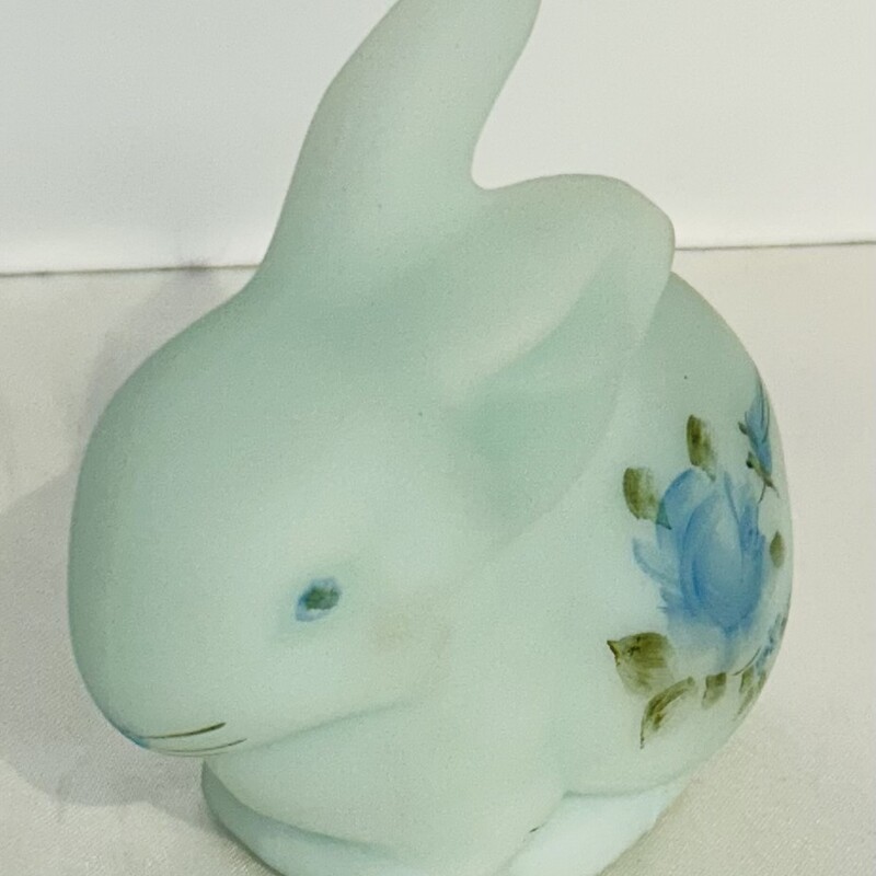 Fenton Satin Glass Bunny
Blue Green
Size: 3x3.5H