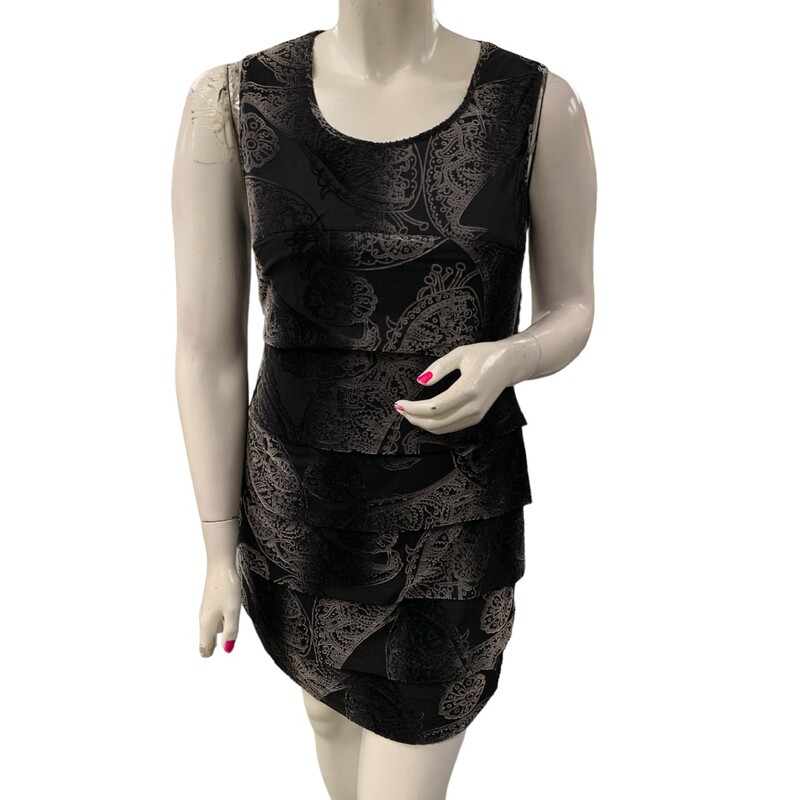 Ivy Beau Dress S12, Blk/slvr, Size: L