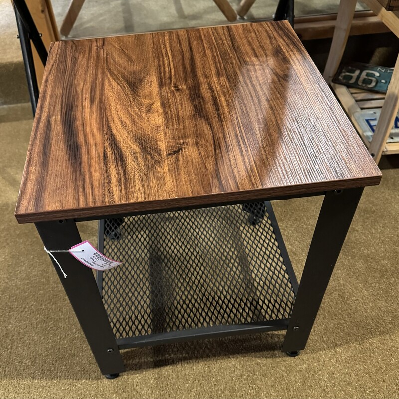 Small Side Table
Wood & Metal with a Bottom Shelf
16 x 16 x 18 High