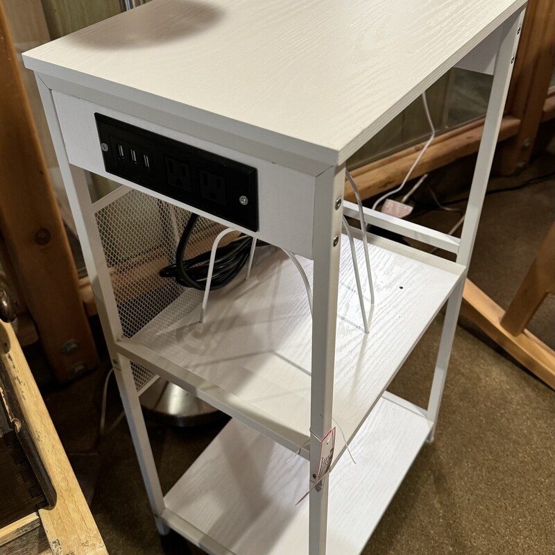 Charging Station Table<br />
Two Shelves for Storage, One Shelf has File Dividers<br />
16 Wide, 12 Deep, 31 High