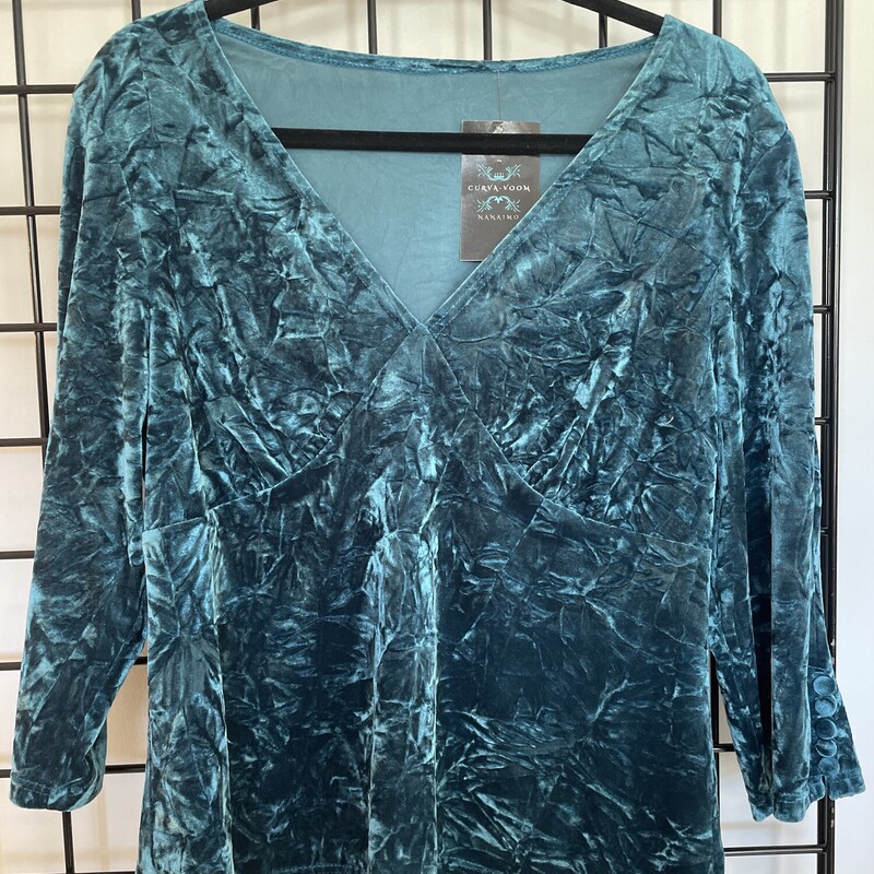 No Tag Top, Teal, Size: L