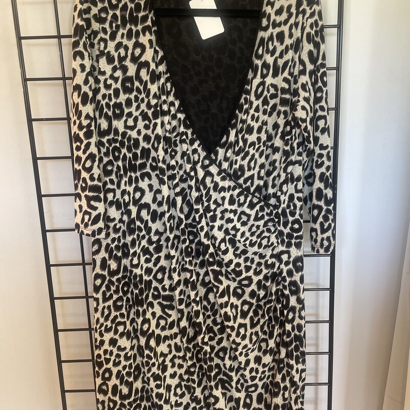 X- Two Dress, Leopard, Size: 1X