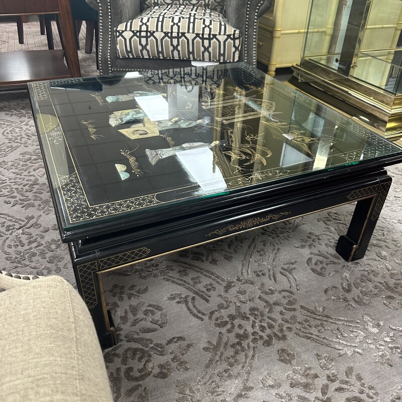Lacquer Chinoiserie Table