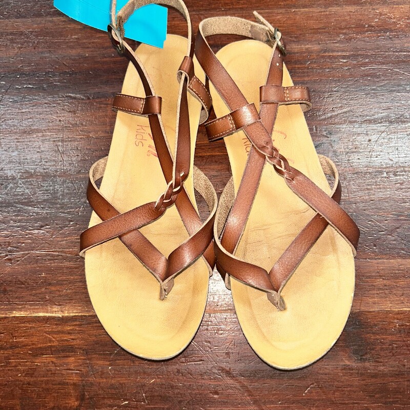 Y2 Brown Braided Sandals