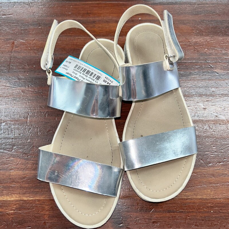 Y3 Silver Strap Sandals