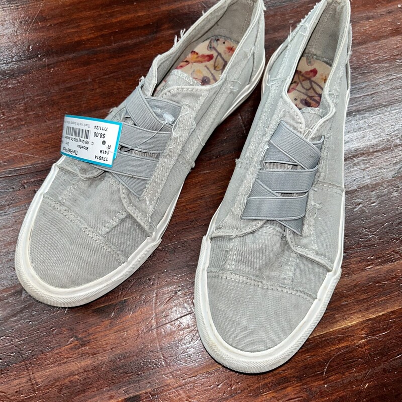 A9 Grey Slip On Sneakers, Grey, Size: Shoes A9