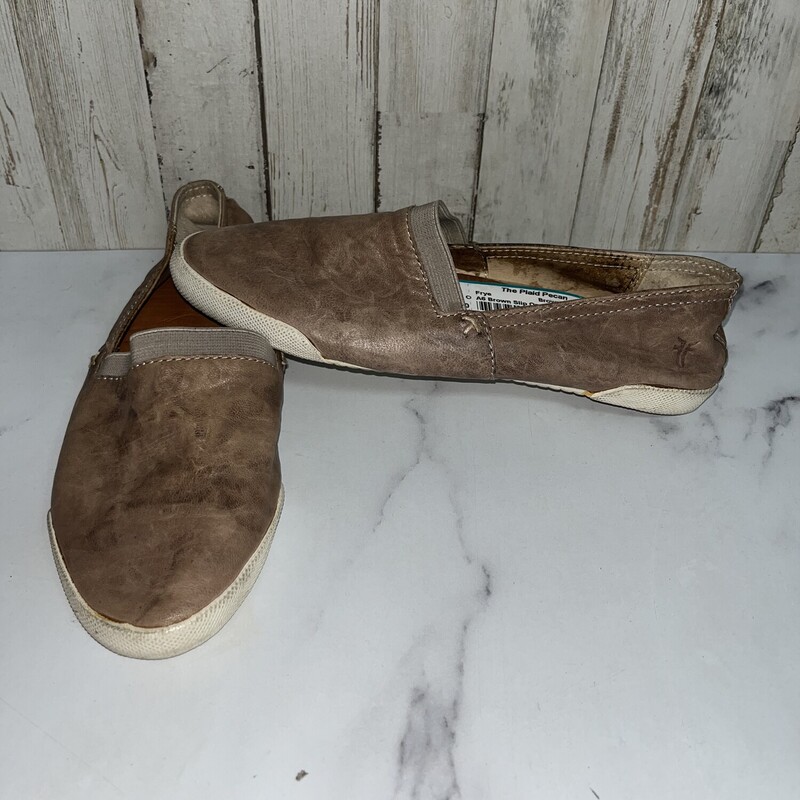 A6 Brown Slip On Shoes, Brown, Size: Shoes A6
