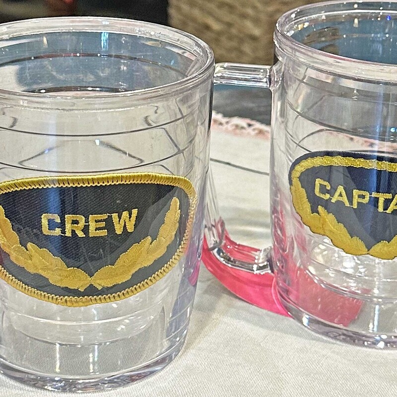 Capt & Crew Plastic Mugs
5 In Tall x 4 In Round