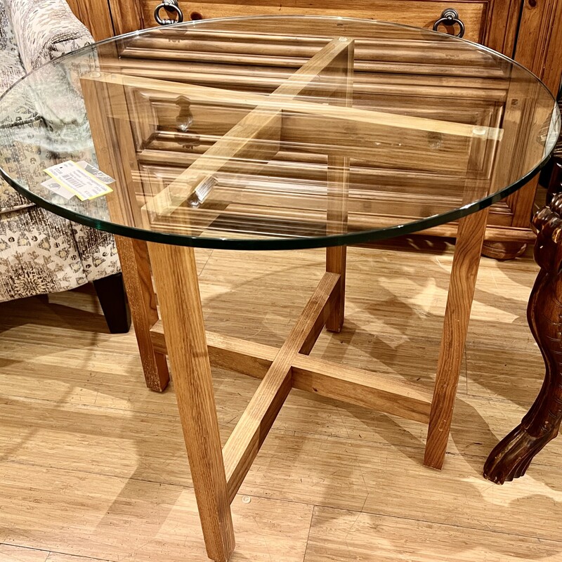 Table Accent Round,
Size: 27x24