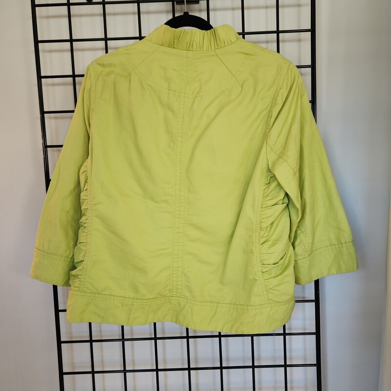 Coldwater Creek Blazer, Lime, Size: 16