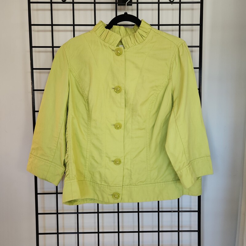 Coldwater Creek Blazer, Lime, Size: 16