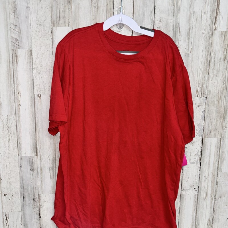 14/16 Bright Red Tee, Red, Size: Boy 10 Up