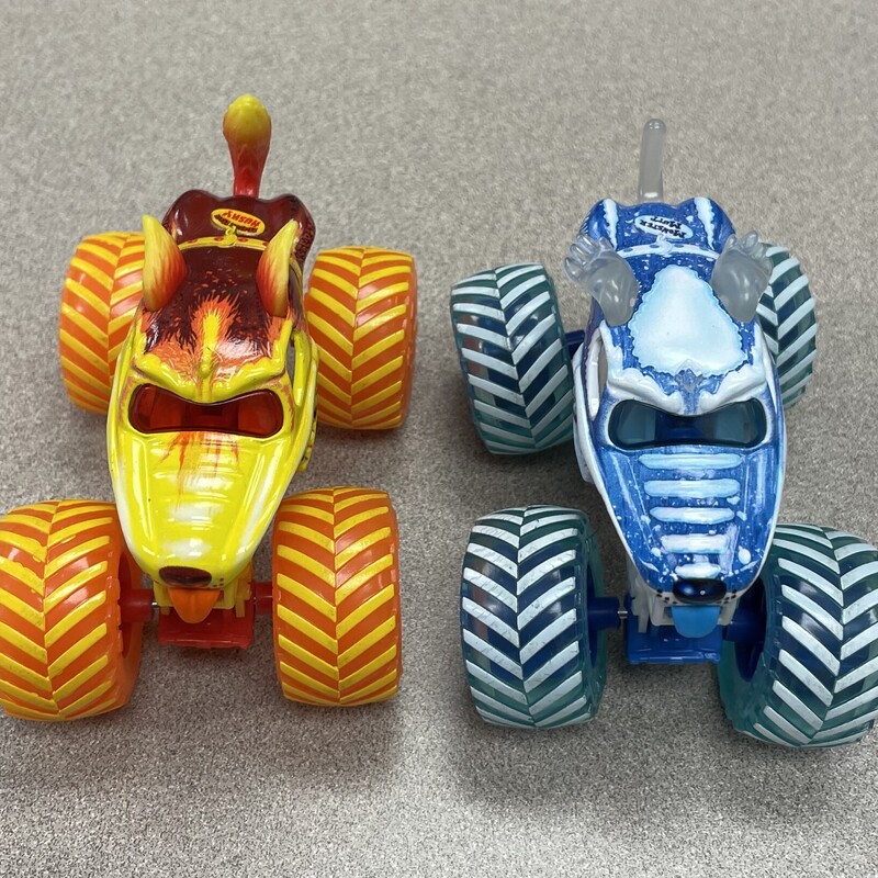 Monster Jam Fire & Ice, Multi, Size: 2 Pcs