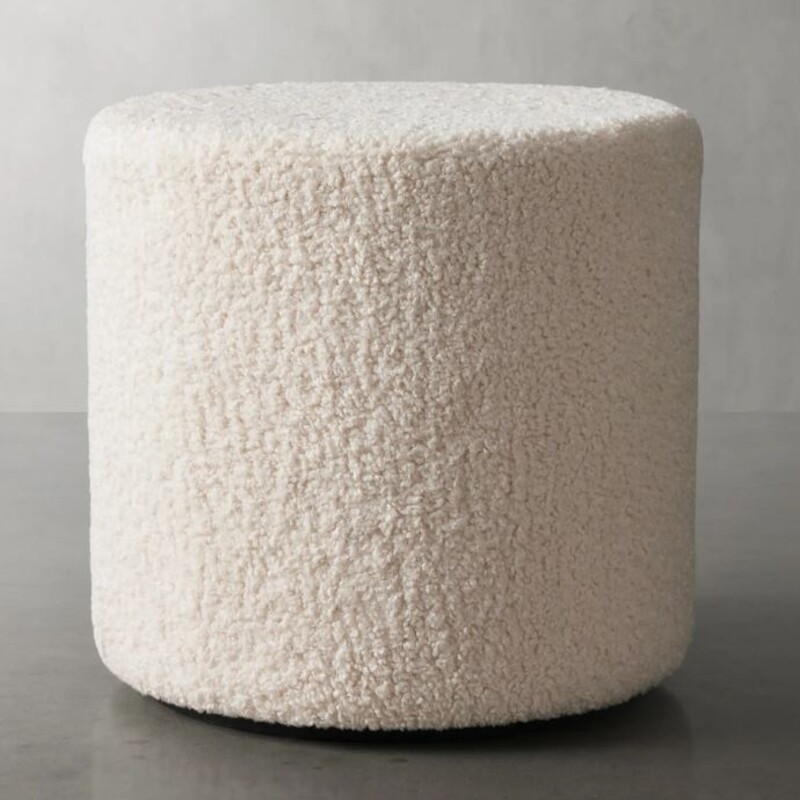 Arhaus Faux Sherpa Pouf
White Size: 18 x 18H
Retails: $299.00
Crafted by artisans in India.
Cover: Shell: 100% polyester.
Base: 100% polyester.
Frame: Engineered wood.
Filling: 100% polyurethane.
Due to the nature of materials used and hand-applied finishes, color, pattern, and texture may vary, making each piece unique.