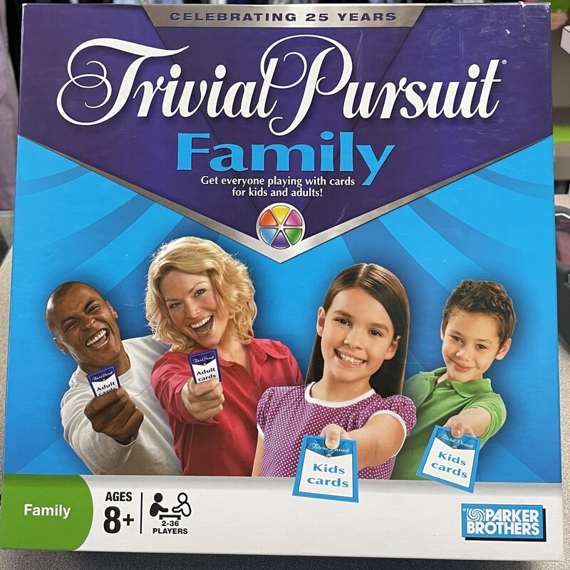 Trivia Pursuit Family Gam, Multi, Size: Complete