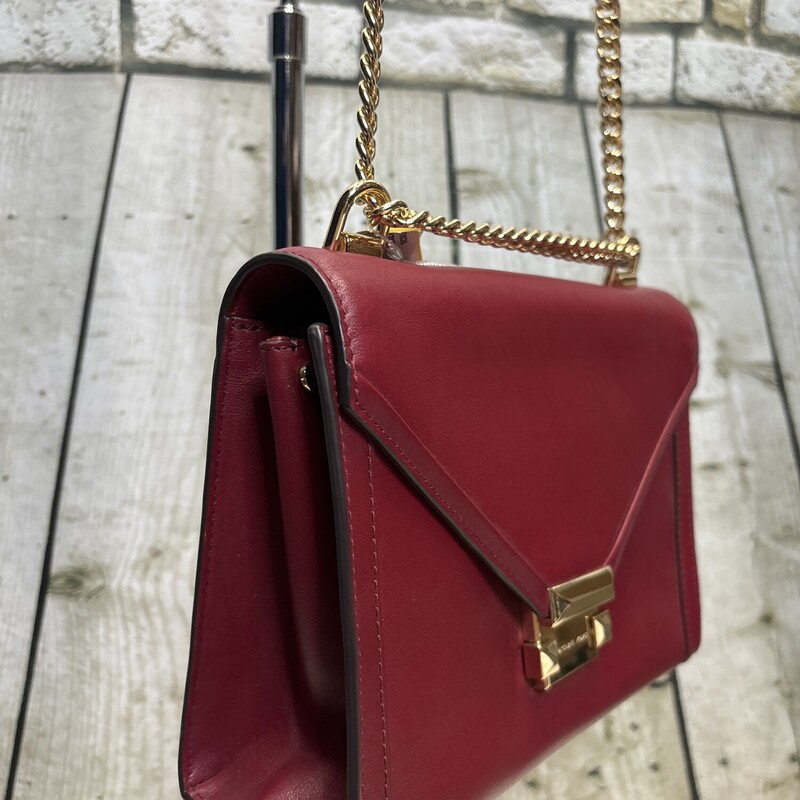 Michael Kors Whitney, Maroon, Size: Crossbody