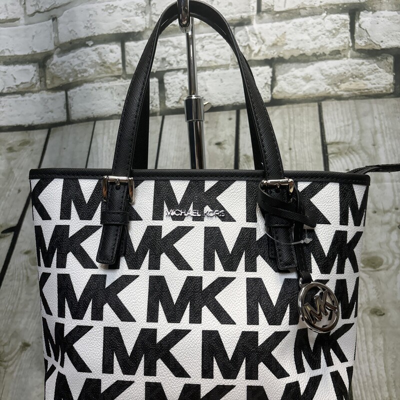 Michael Kors Jet Set Trav, Sig Blk/, Size: Small