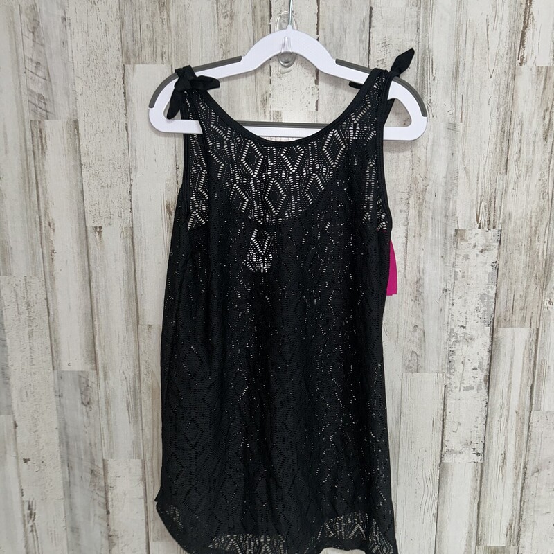 7/8 Black Lace Cover Up, Black, Size: Girl 7/8