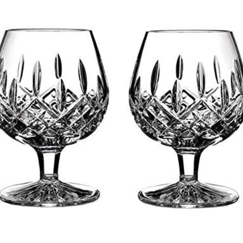 Set of 2 Waterford Brandy Snifters
Clear Size: 4 x 5.25H