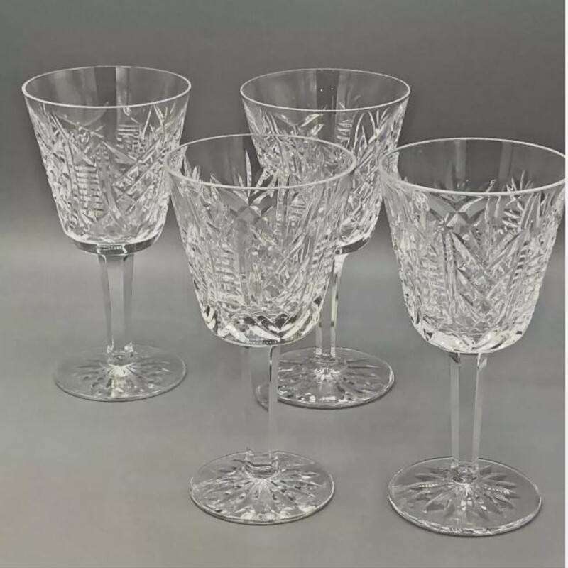 4 Waterford Clare Red Wine Glasses
Clear Size: 3.5 x 7H