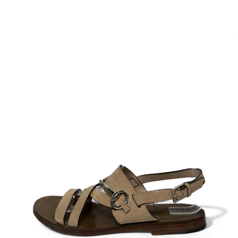 Gucci Horsebit Suede Sandals
some minor toe  marks  and marks under the buckle