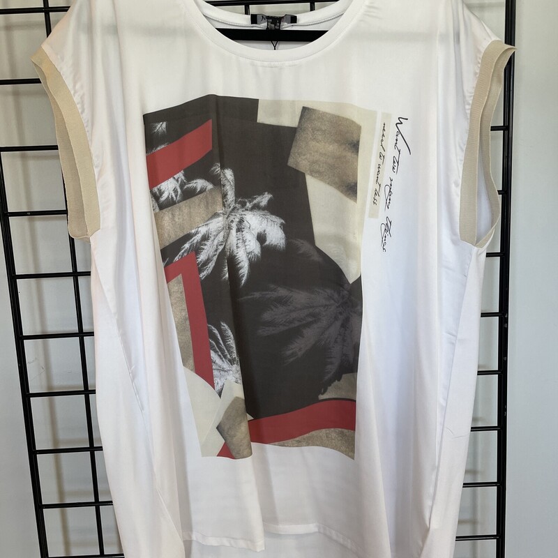 Yesta Graphic Tee, White, Size: 2X