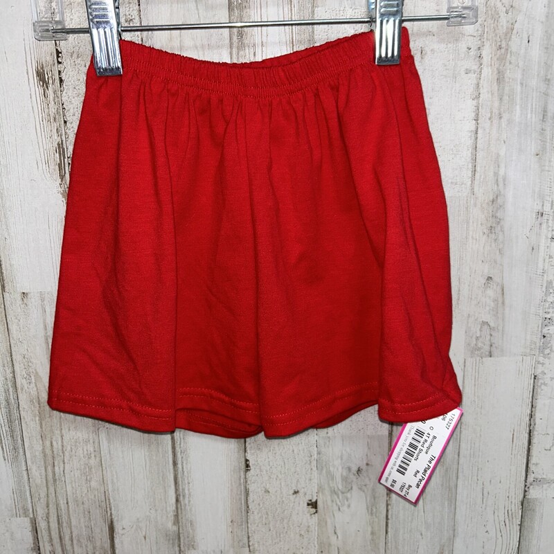 4T Red Shorts, Red, Size: Boy 2T-4T