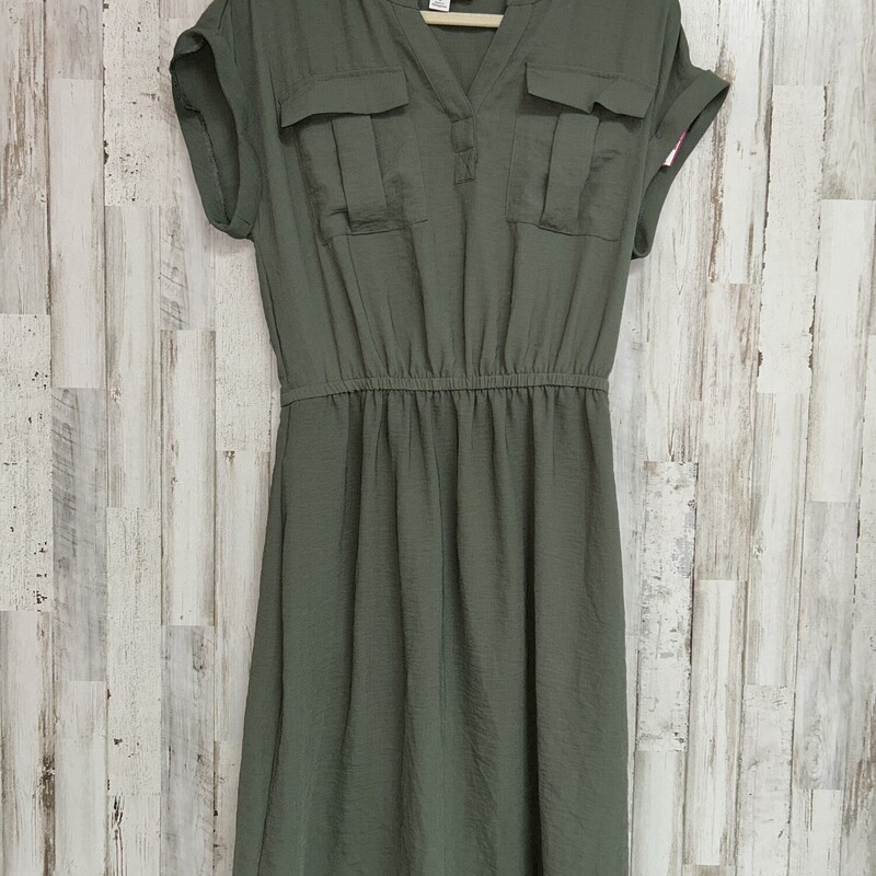 M Olive Pocket Dress