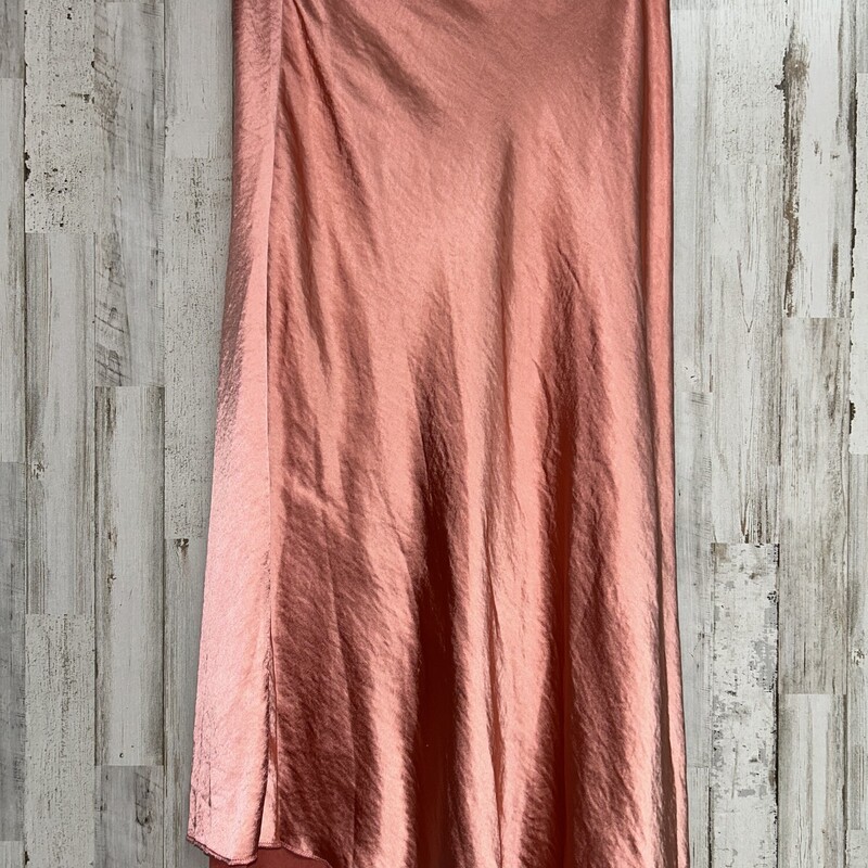 M Pink Satin Skirt