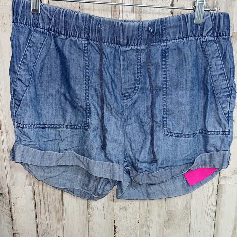 S Chambray Shorts, Blue, Size: Ladies S