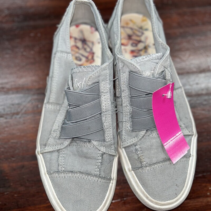 A8 Grey Slip On Sneaker, Grey, Size: Shoes A8