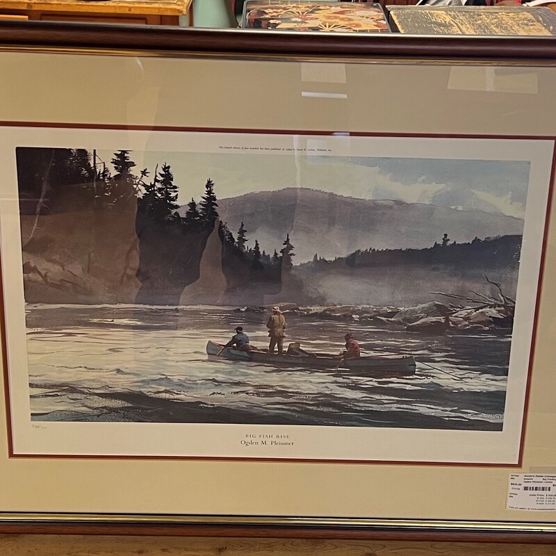 Ogden Pleissner Limited, Big Fish, Anglers Club
39in x 30in