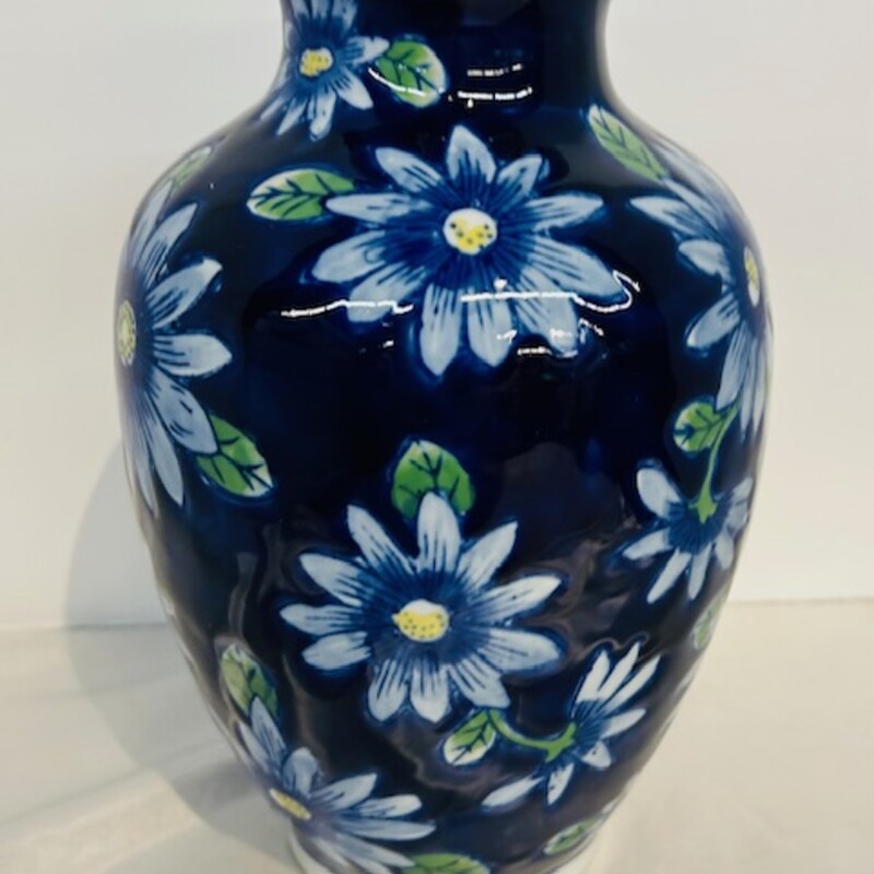 Ceramic Painted Daisies Vase
Blue Green Yellow Size: 6.5 x 10H