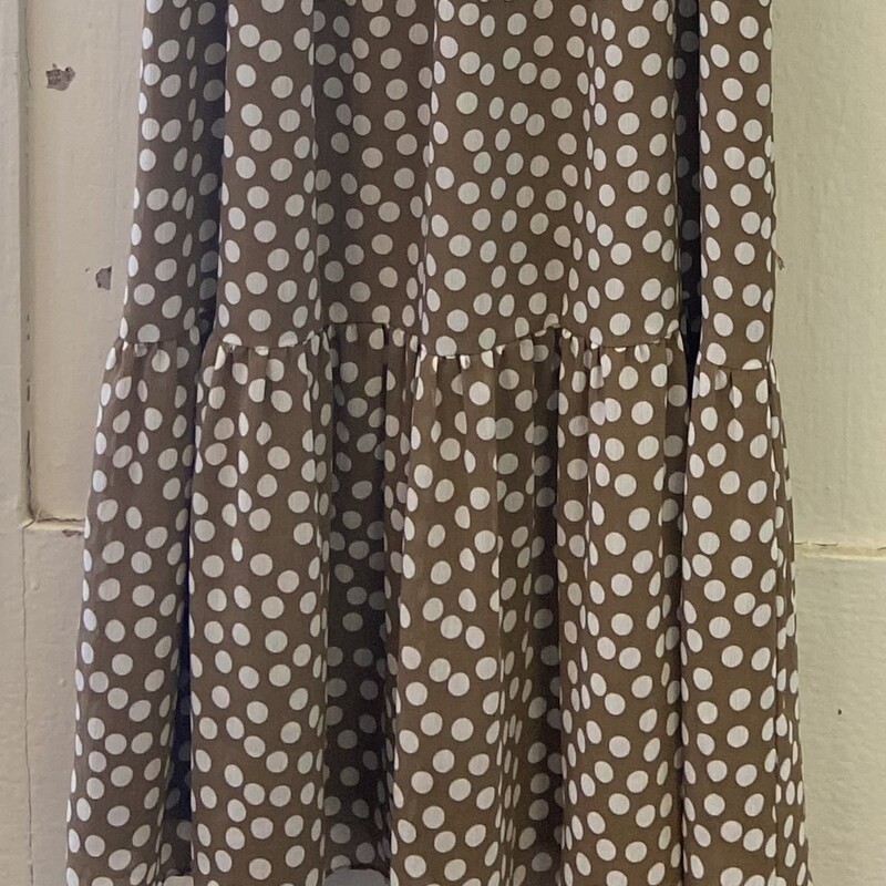 Brw/whit Polka Dot Dress<br />
Brw/wht<br />
Size: MTall $136