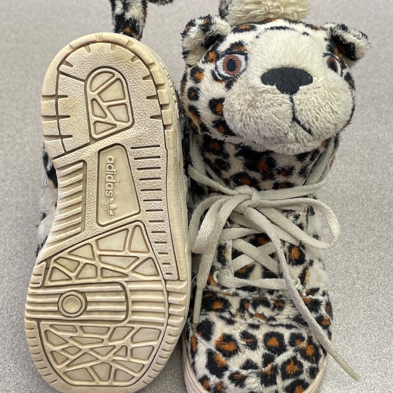 Adidas Jeremy Scott Cheetah Print Sneaker, Size: 7T