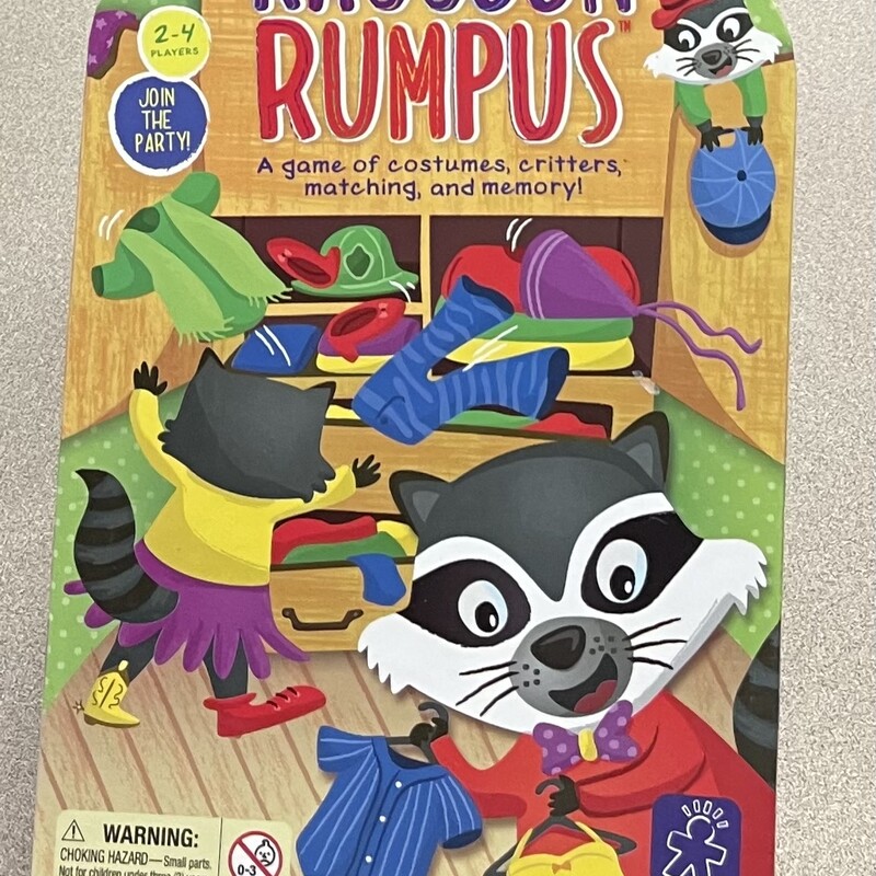 Racoon Rumpus Game, Multi, Size: 3Y+
Complete