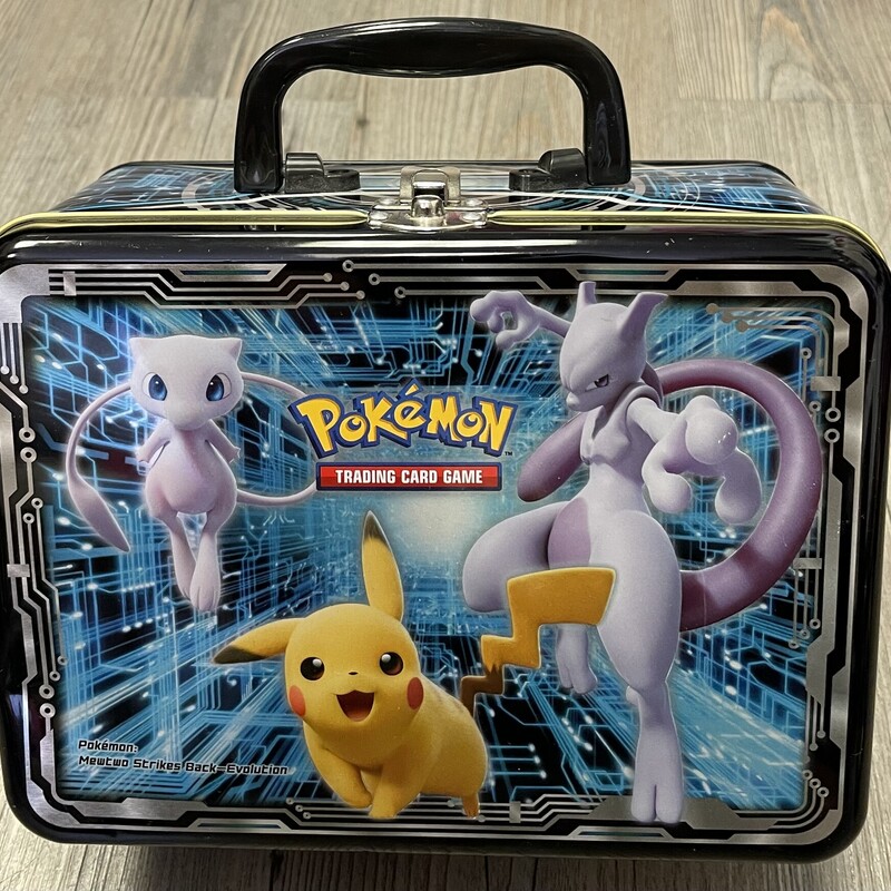 Pokemon Tin Can, Multi, Size: Used<br />
No Pokemon cards<br />
Includes Cards Plastic ProtectorCase